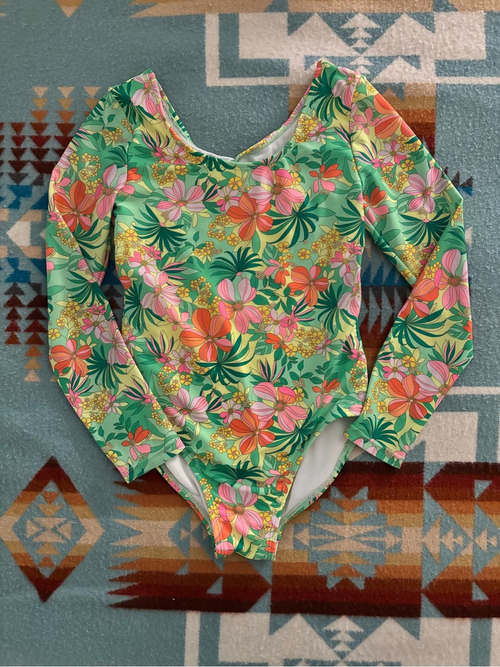Cat and Jack Rashguard Swim, Girls Size M/8, Tropical